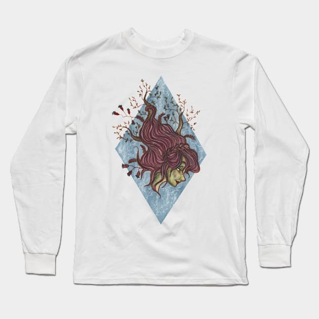 Nature Goddess Long Sleeve T-Shirt by EmilyRCarrier